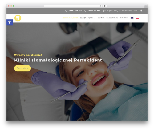 Kordit theme WordPress theme - perfektdent.waw.pl