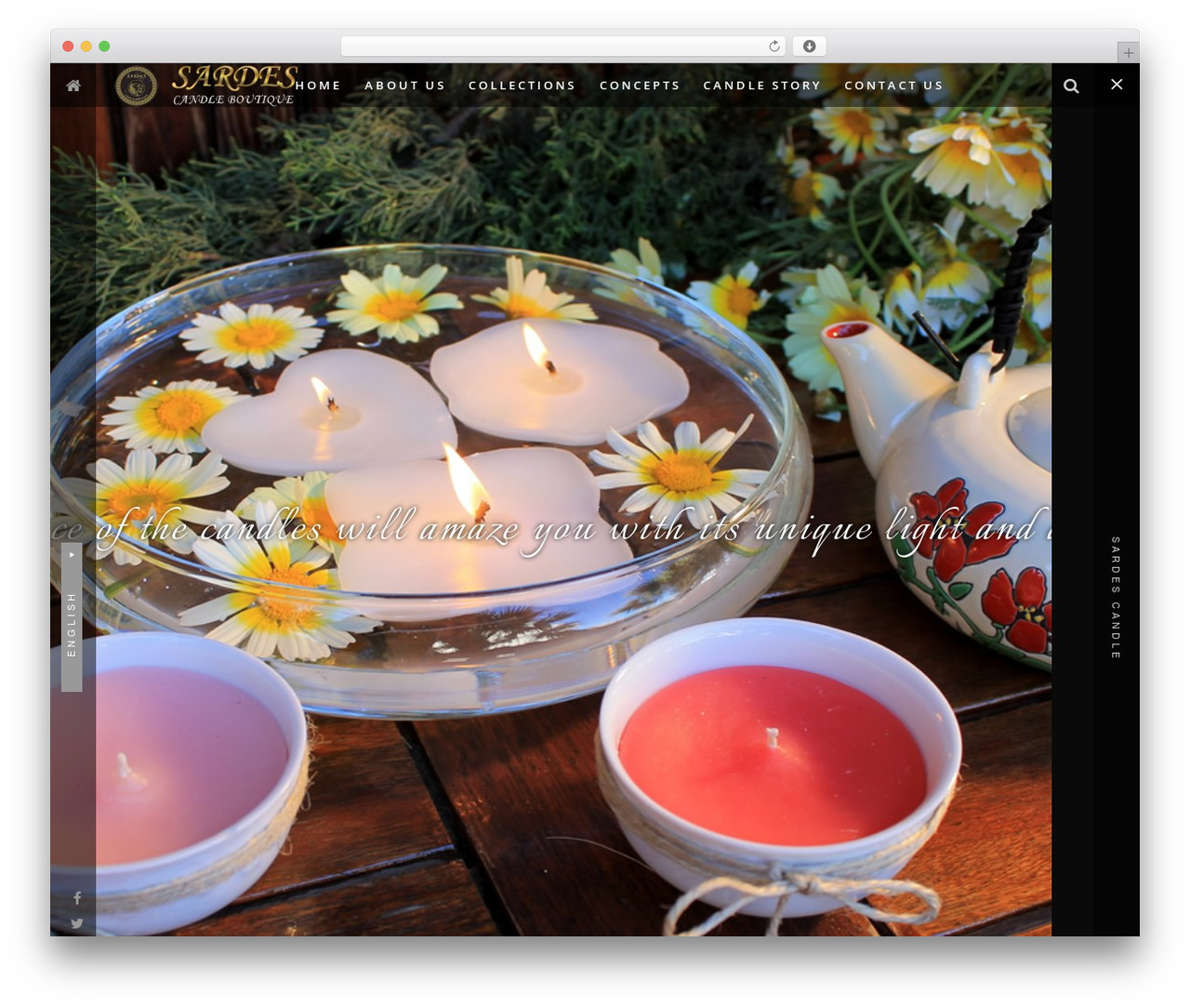 Lucid WordPress theme - sardescandle.com