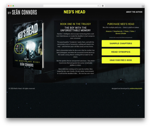 NedsHead theme WordPress - seanconnorswrites.com