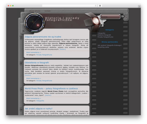 Photog WP theme - sebiology.org.uk