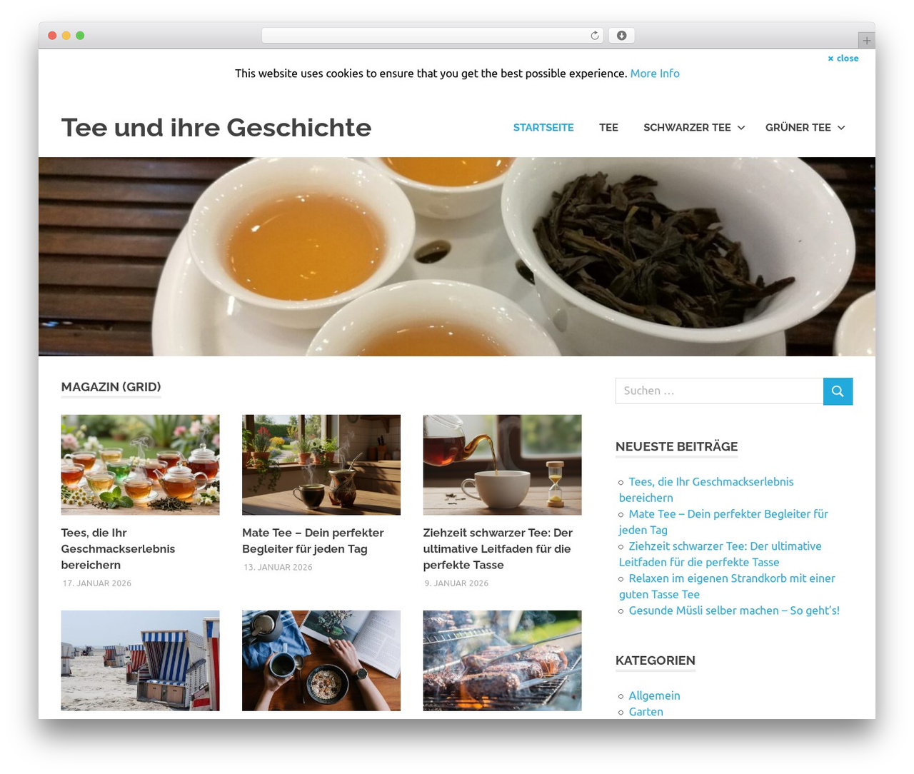 Poseidon free WordPress theme - samova-teabar.de
