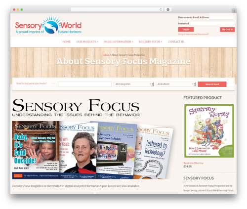 Raakbookoo WordPress theme - sensoryworld.com/about-sensory-focus-magazine