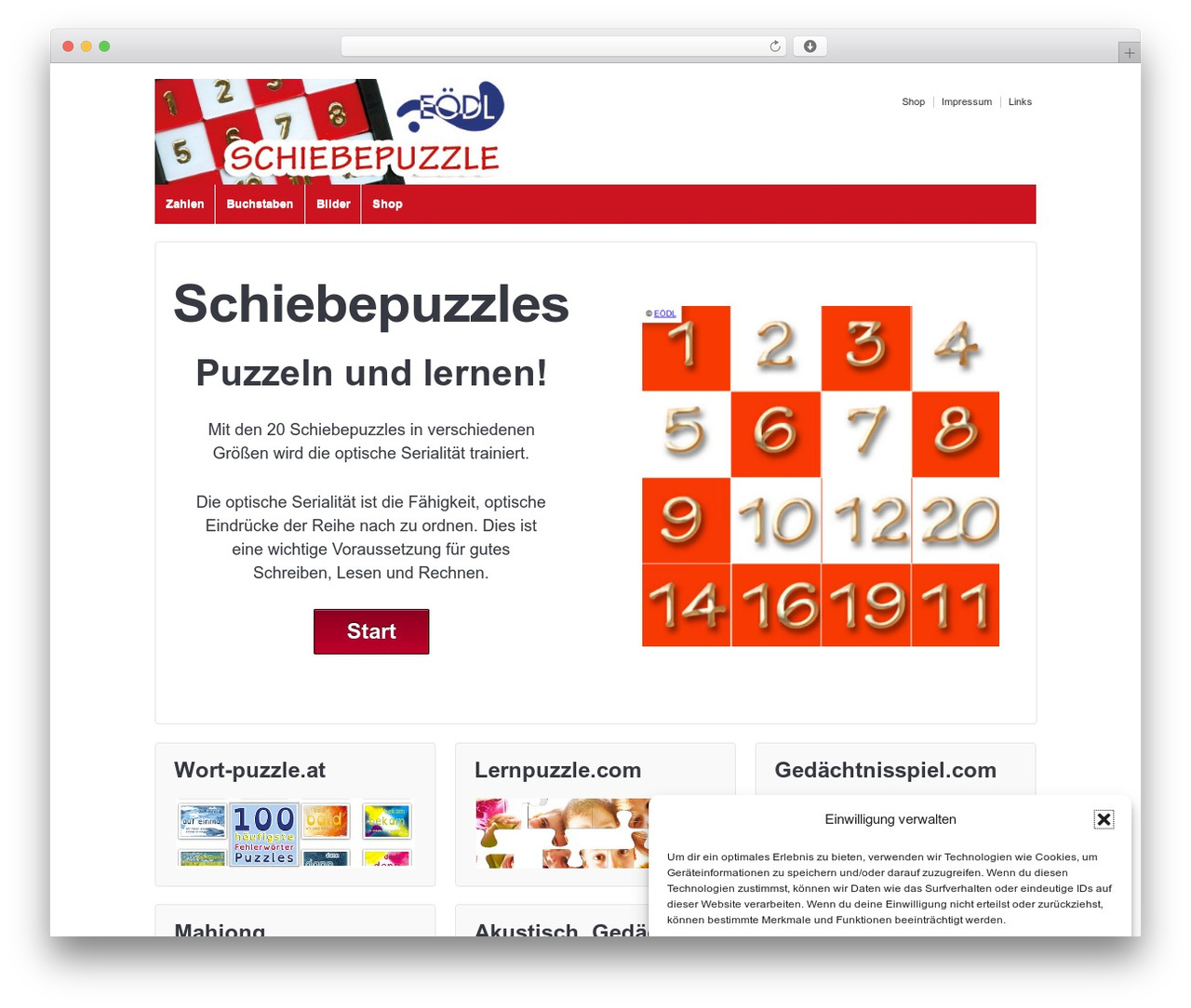 Responsive Pro top WordPress theme - schiebepuzzle.com