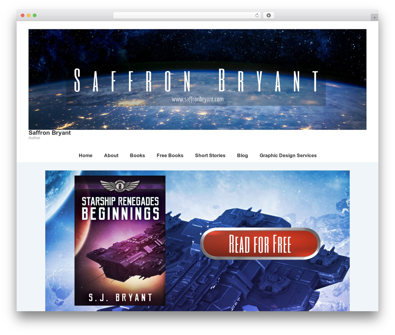 Responsive WordPress theme - saffronbryant.com