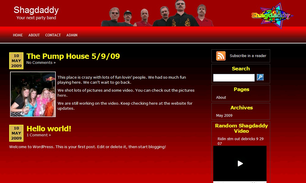 Shagdaddy WordPress theme Shagdaddy WordPress theme