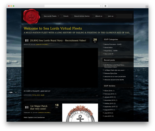 Storm WordPress theme design - sealordsvf.org