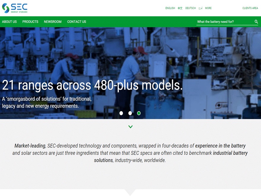 Theme WordPress SECEnergyStorage Theme WordPress SECEnergyStorage