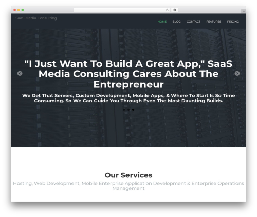 Theme WordPress Flathost - saasmedia.com