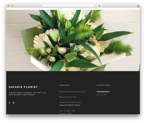 Theme WordPress WP Nito - safarisflorist.com.au