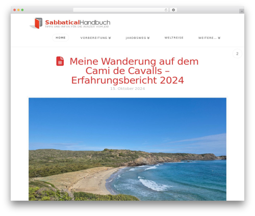 Theme WordPress X - sabbatical-handbuch.de