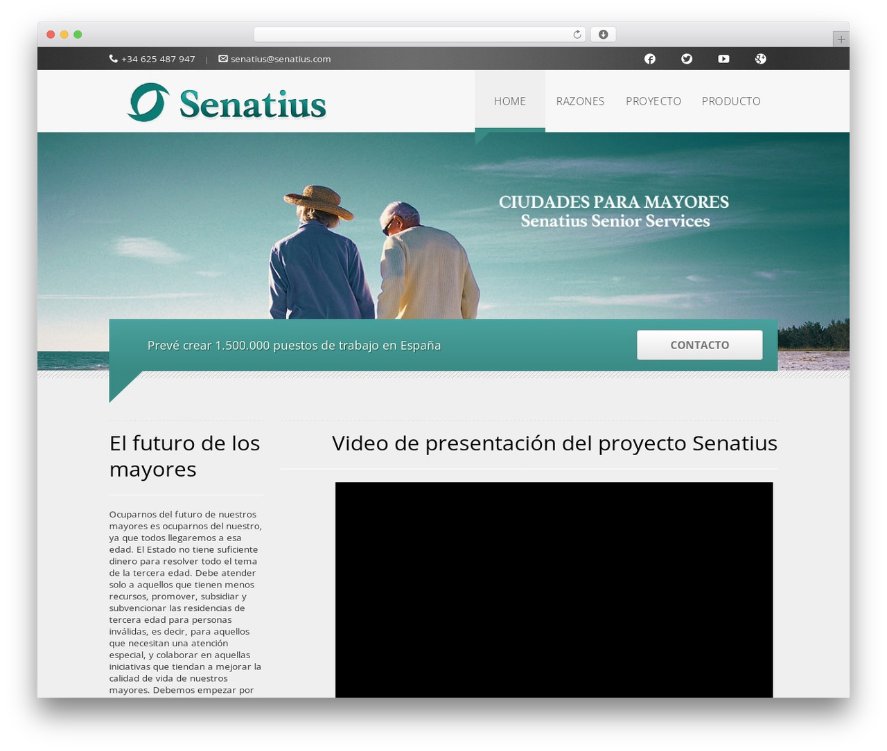 Ventus WordPress theme - senatius.com