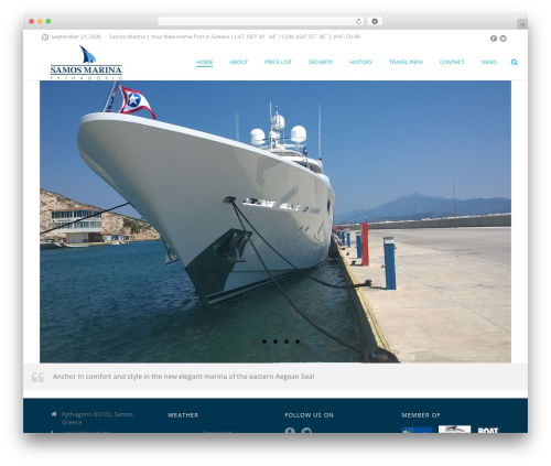 web WordPress theme - samosmarina.gr