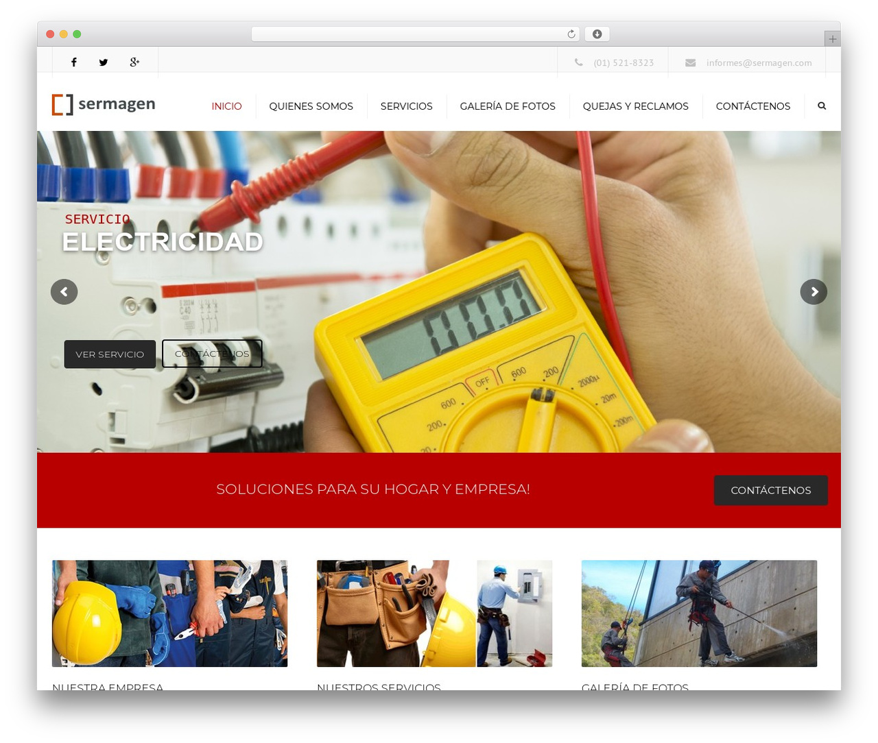 WordPress theme constructo (shared on wplocker.com) - sermagen.com