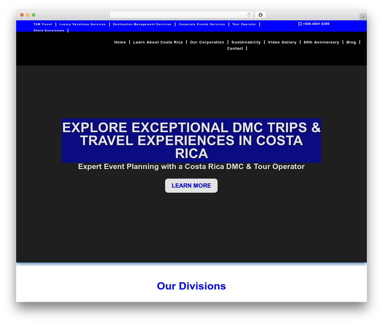 WordPress theme Divi - tamcostarica.com WordPress theme Divi - tamcostarica.com