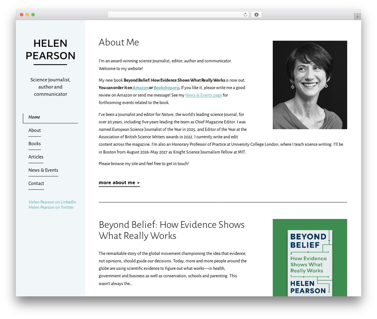 WordPress theme Helen Pearson - helenpearson.info