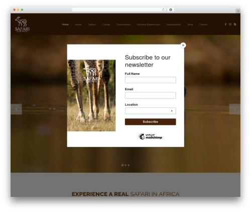WordPress theme KNOWN - safariforreal.com