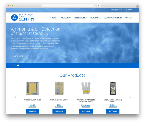 WordPress theme Pacific Sentry - pacificsentry.com