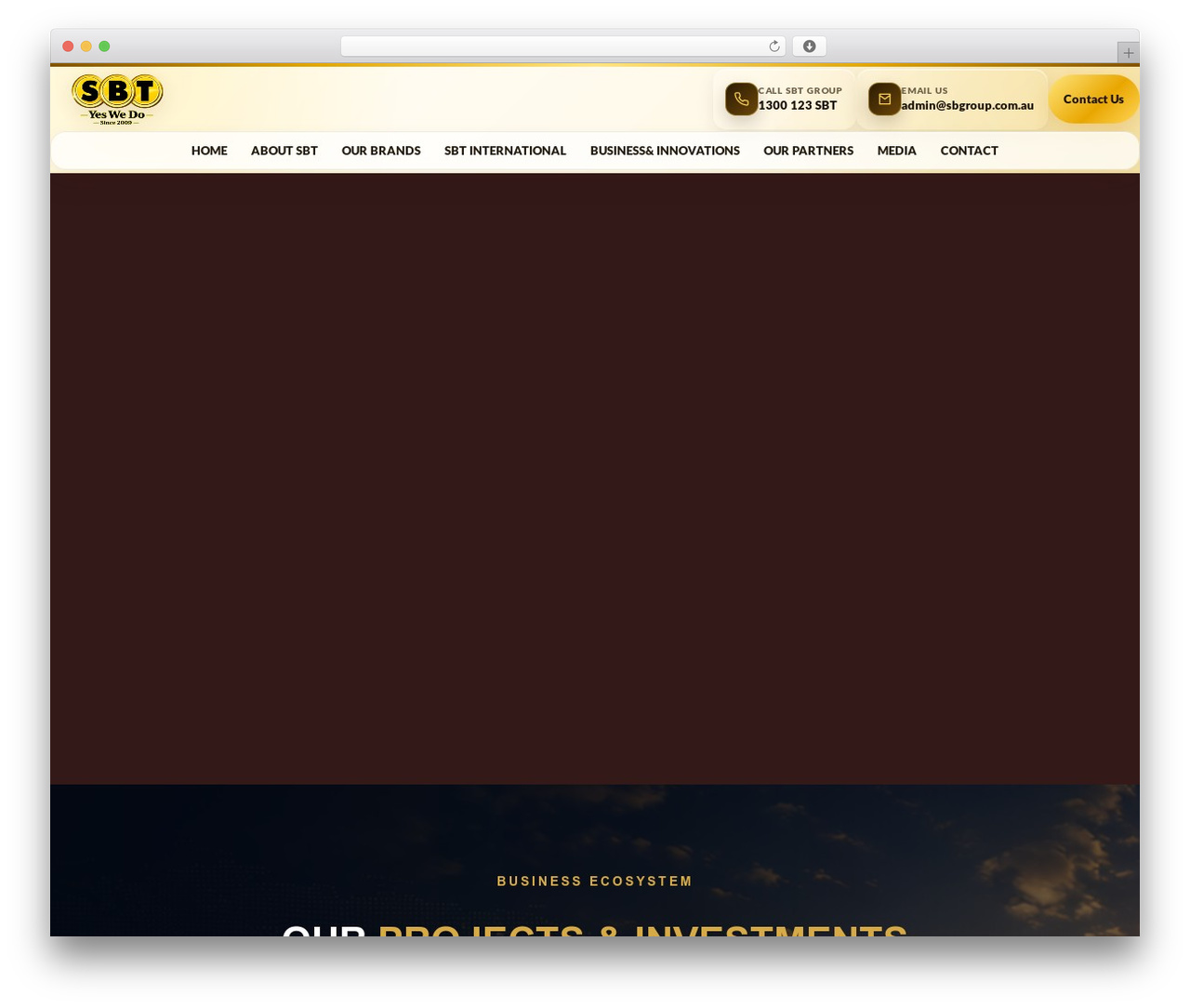 WordPress theme SBT - sbtgroup.com.au