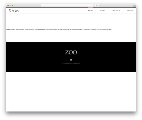 WordPress theme Zoo - samuelmax.com