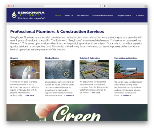 Worker WordPress theme - sengkhona.co.za