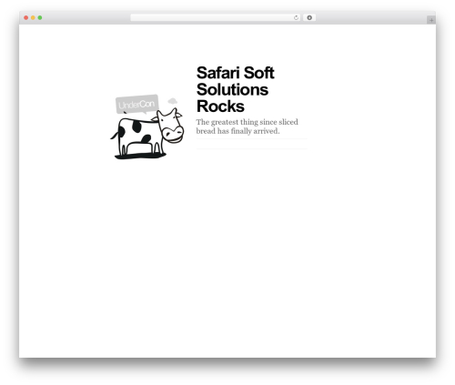 Best WordPress theme UnderCon - safarisoftsolutions.com