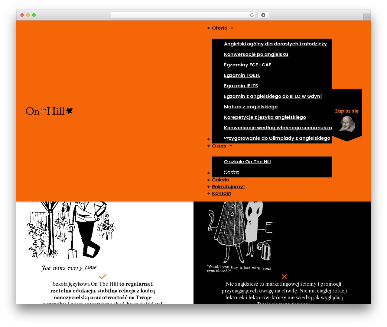 Bricks WordPress theme - onthehill.pl
