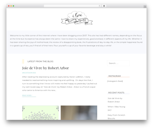Captivating Theme best WordPress theme - iloverainydays.com
