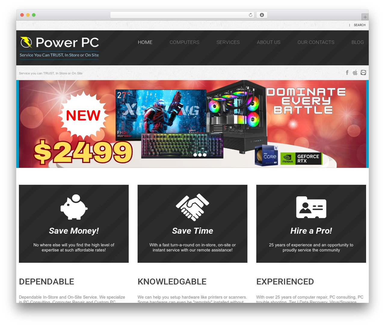 cherry theme WordPress - powerpc-ga.com