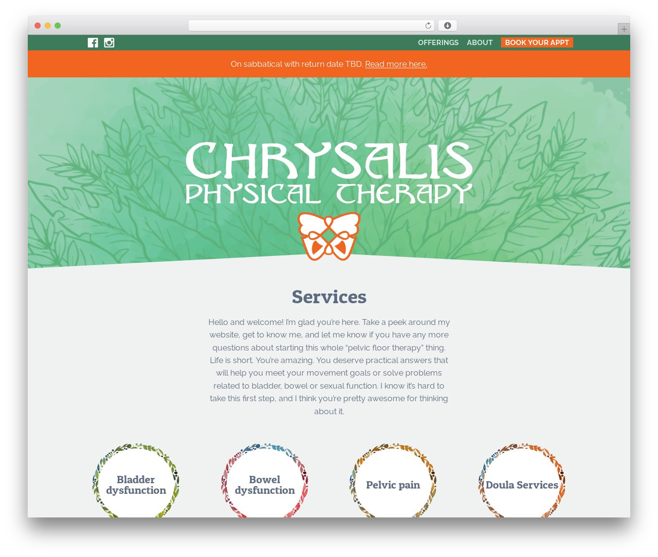Cool Spring theme WordPress - chrysalis-pt.com