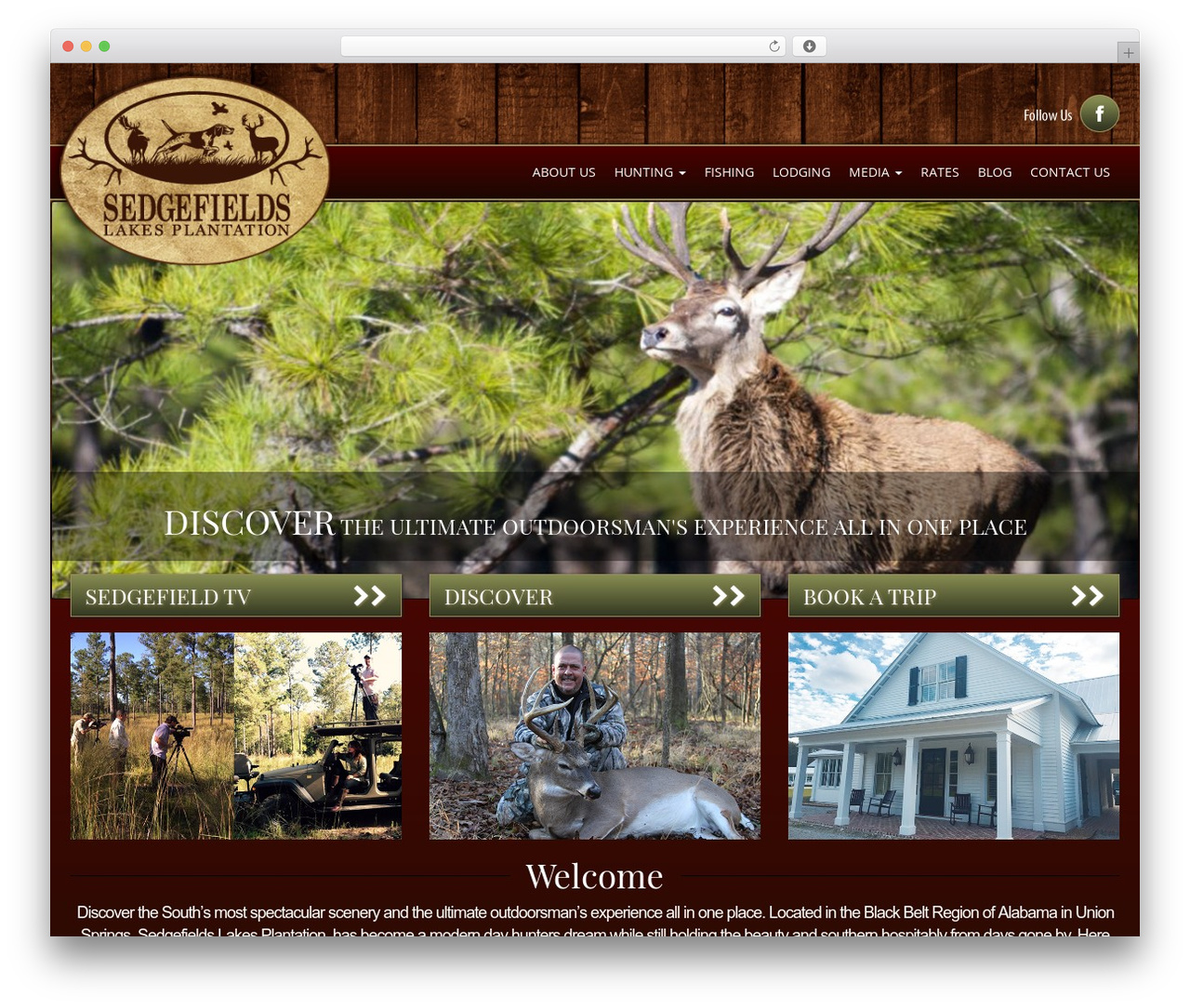 custom WP theme - sedgefieldslakesplantation.com