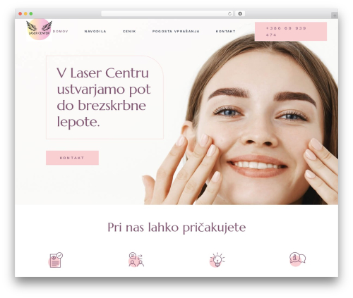 Dermaclear core WordPress plugin - laser-center.si