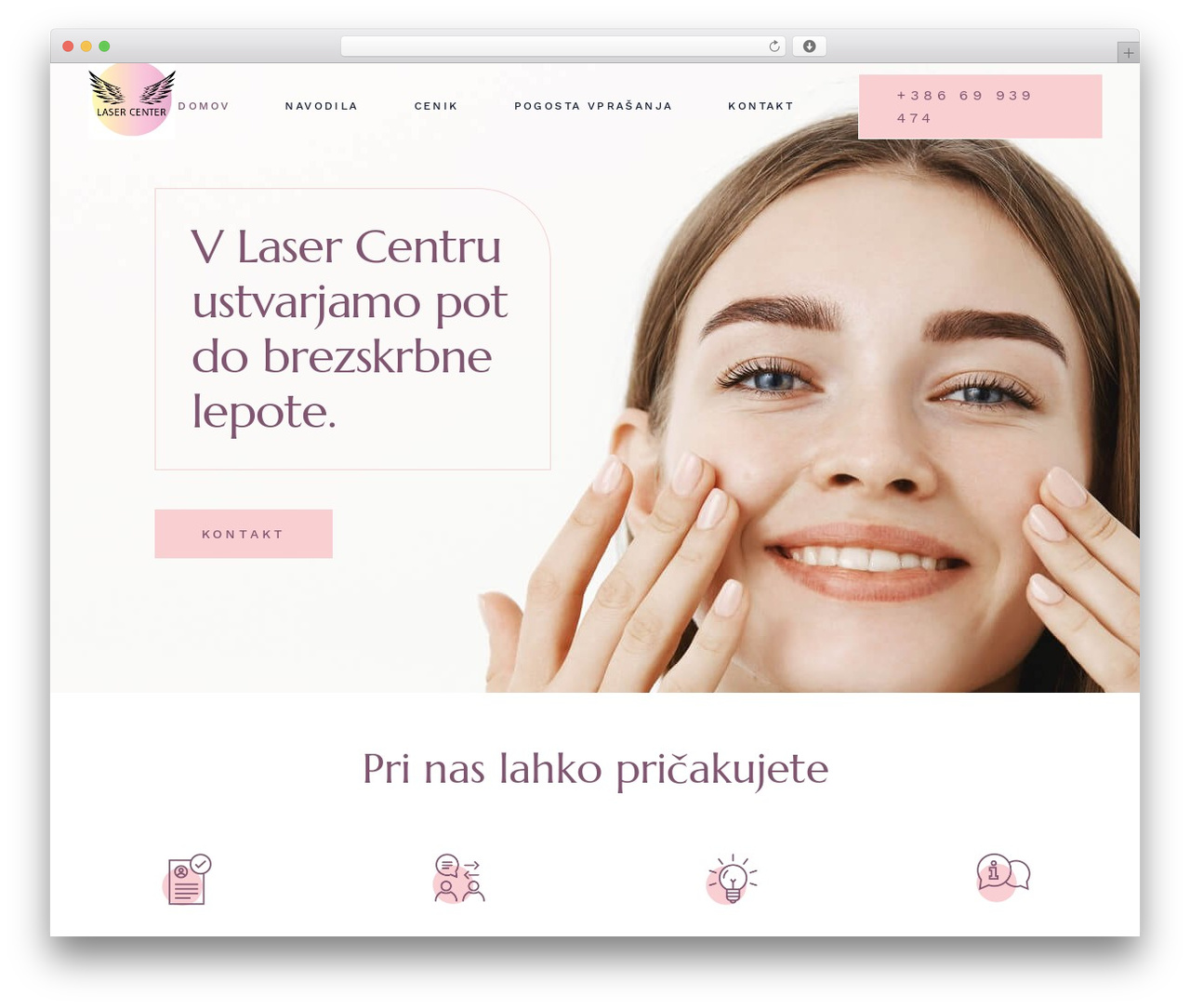 DermaClear WordPress theme - laser-center.si DermaClear WordPress theme - laser-center.si