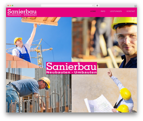 Eight Degree premium WordPress theme - sanierbau.at