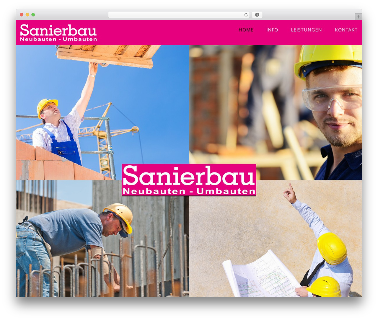 Eight Degree premium WordPress theme - sanierbau.at