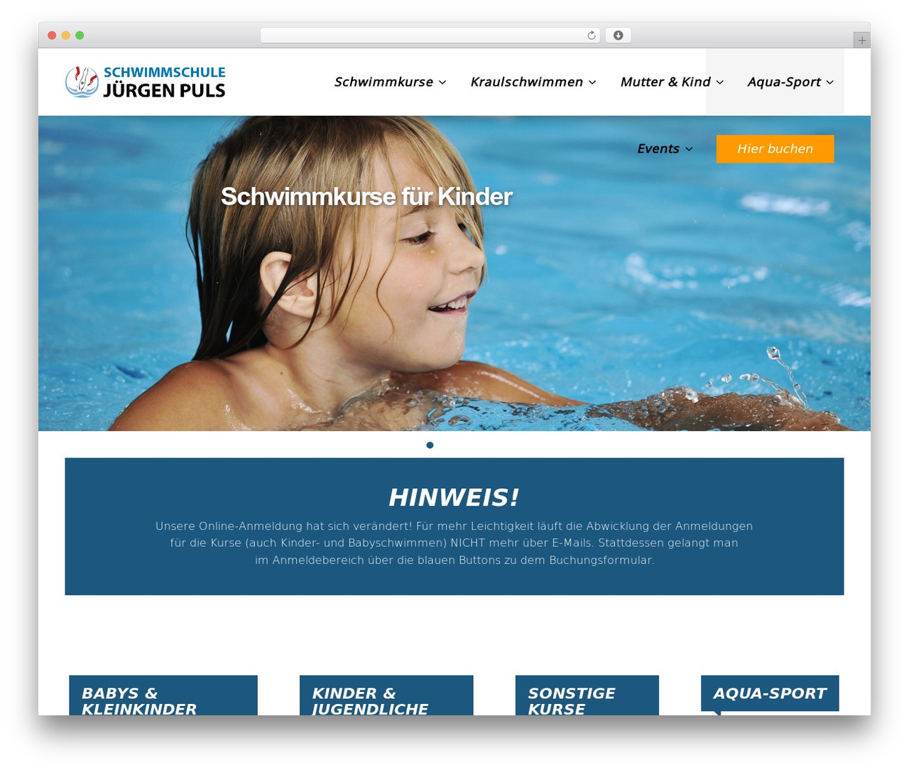gameplan WP theme - schwimmschule-jpuls.de