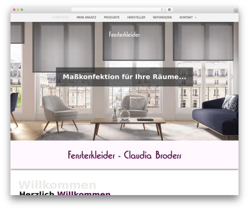 Bne navbar WordPress plugin - fensterkleider-koeln.de