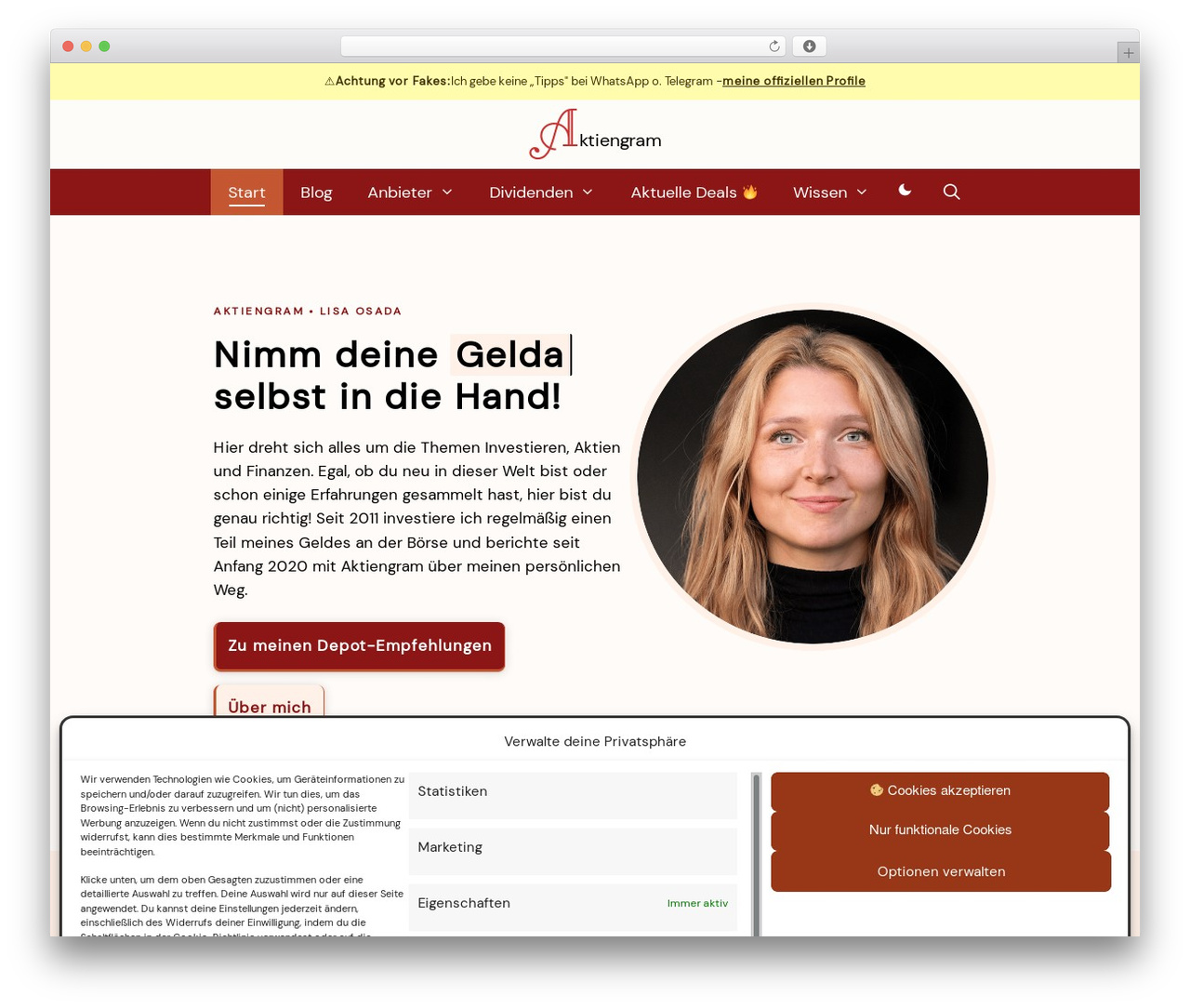 GeneratePress WordPress theme - aktiengram.de