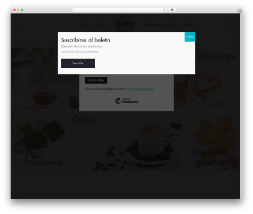 Kable WordPress theme design - theteaworld.es