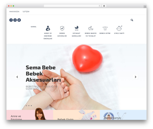 Kidz WordPress page theme - semababy.com