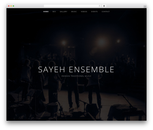 Obsidian WordPress theme - sayehensemble.com