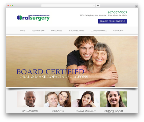 PRODUCTION THEME WordPress theme - sepaoralsurgery.com