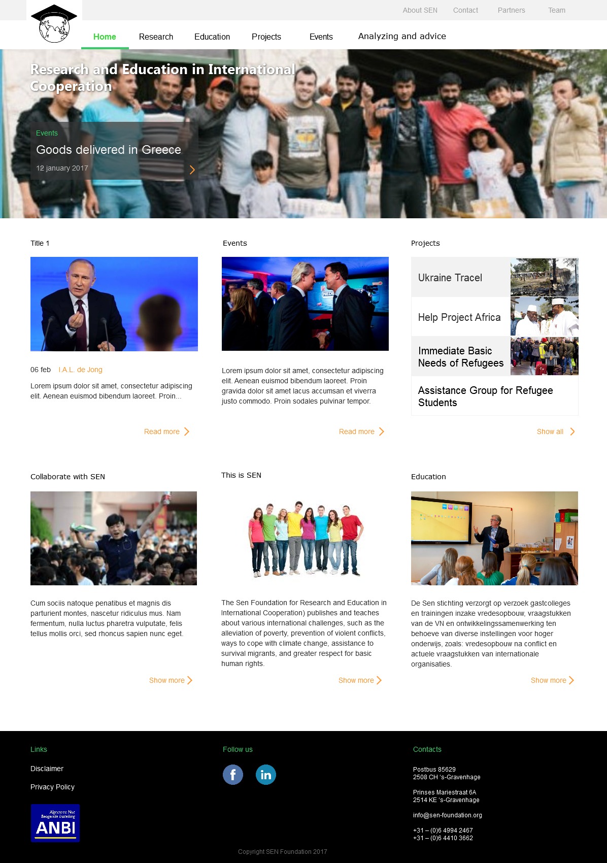 Sen Foundation top WordPress theme