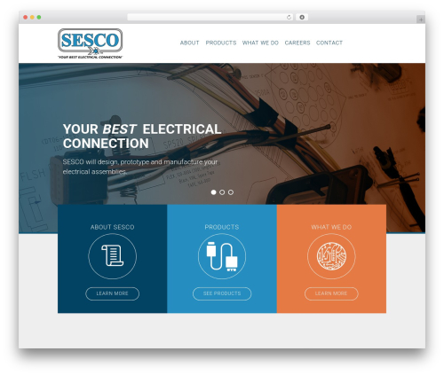 SESCO theme WordPress - sesco.com