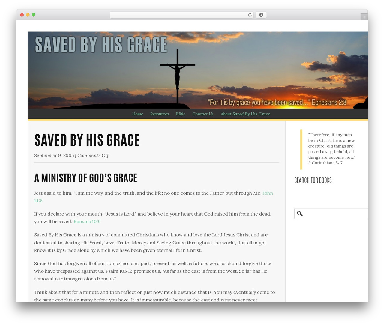 Summit Lite premium WordPress theme - savedbyhisgrace.org