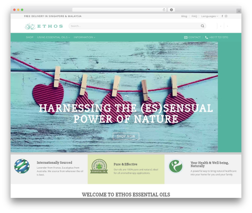 Theme WordPress Ethos - ethosessentialoils.com