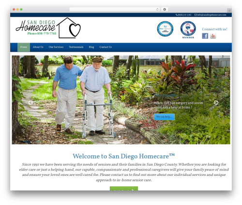 Theme WordPress Openstrap - sandiegohomecare.com