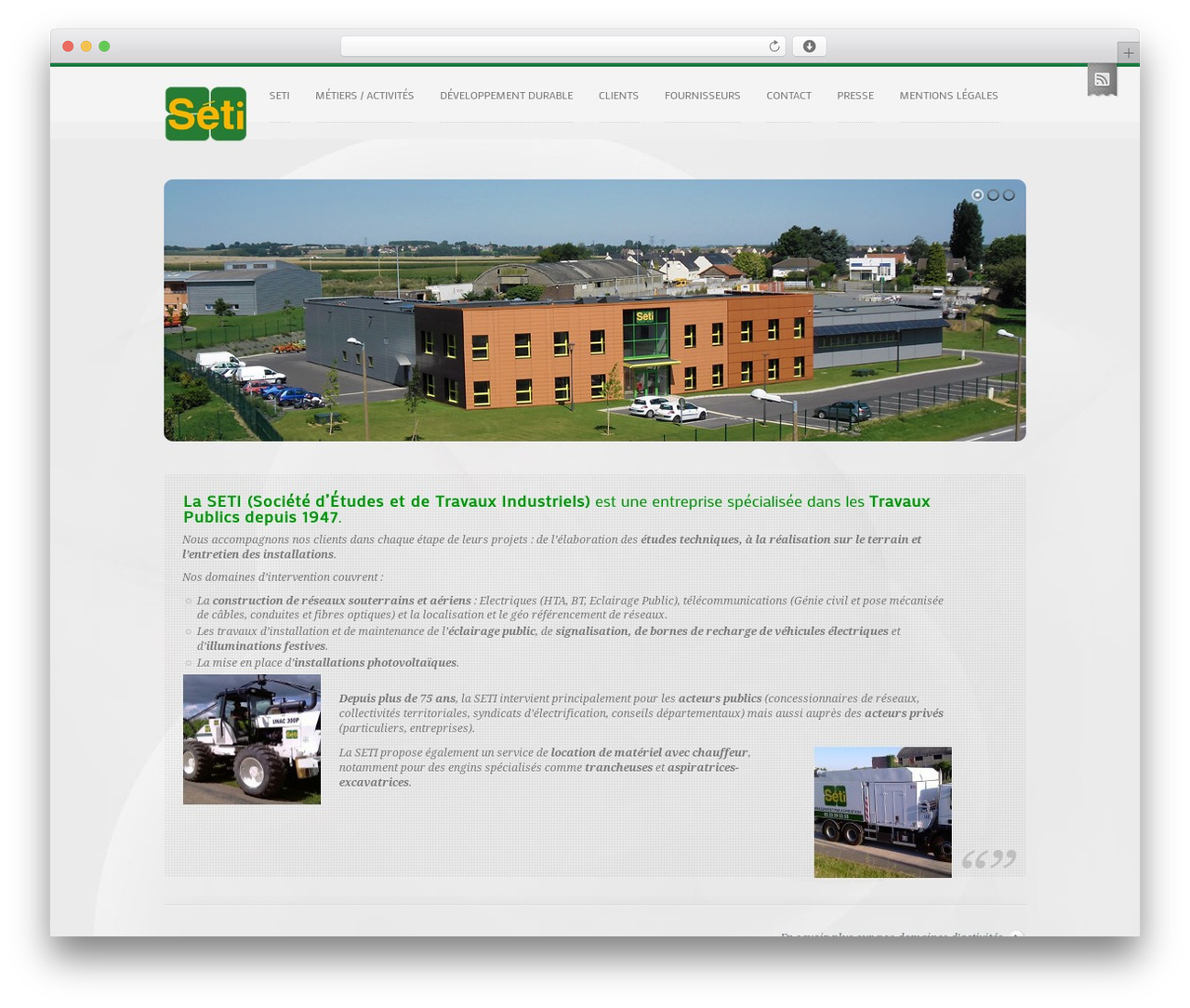Theme WordPress Progressio - seti-aisne.com