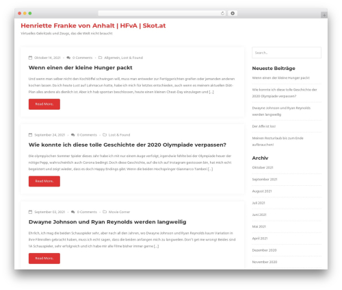 Theme WordPress Ratio Lite - skot.at