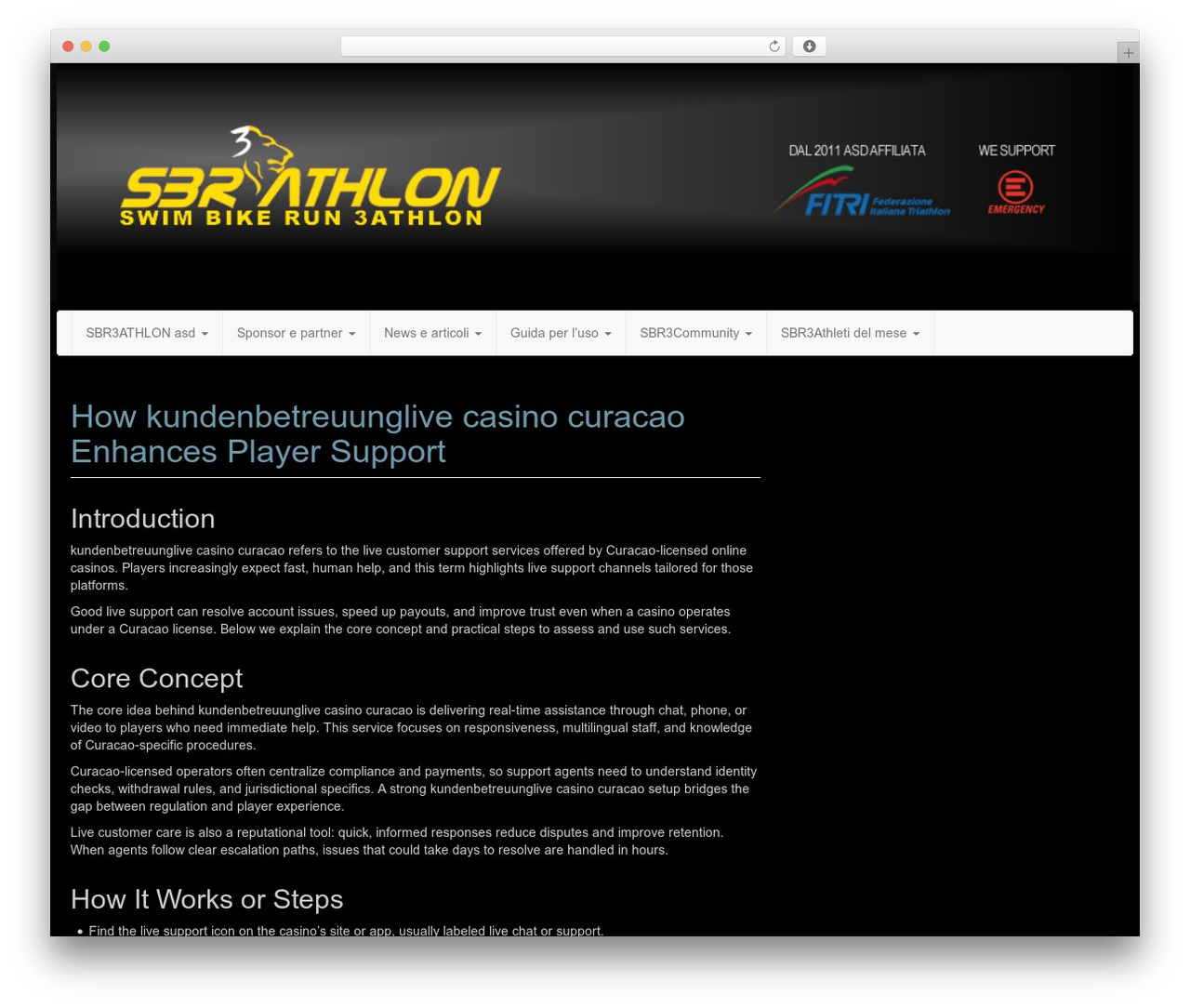 WordPress theme Custom Community - sbr3athlon.it