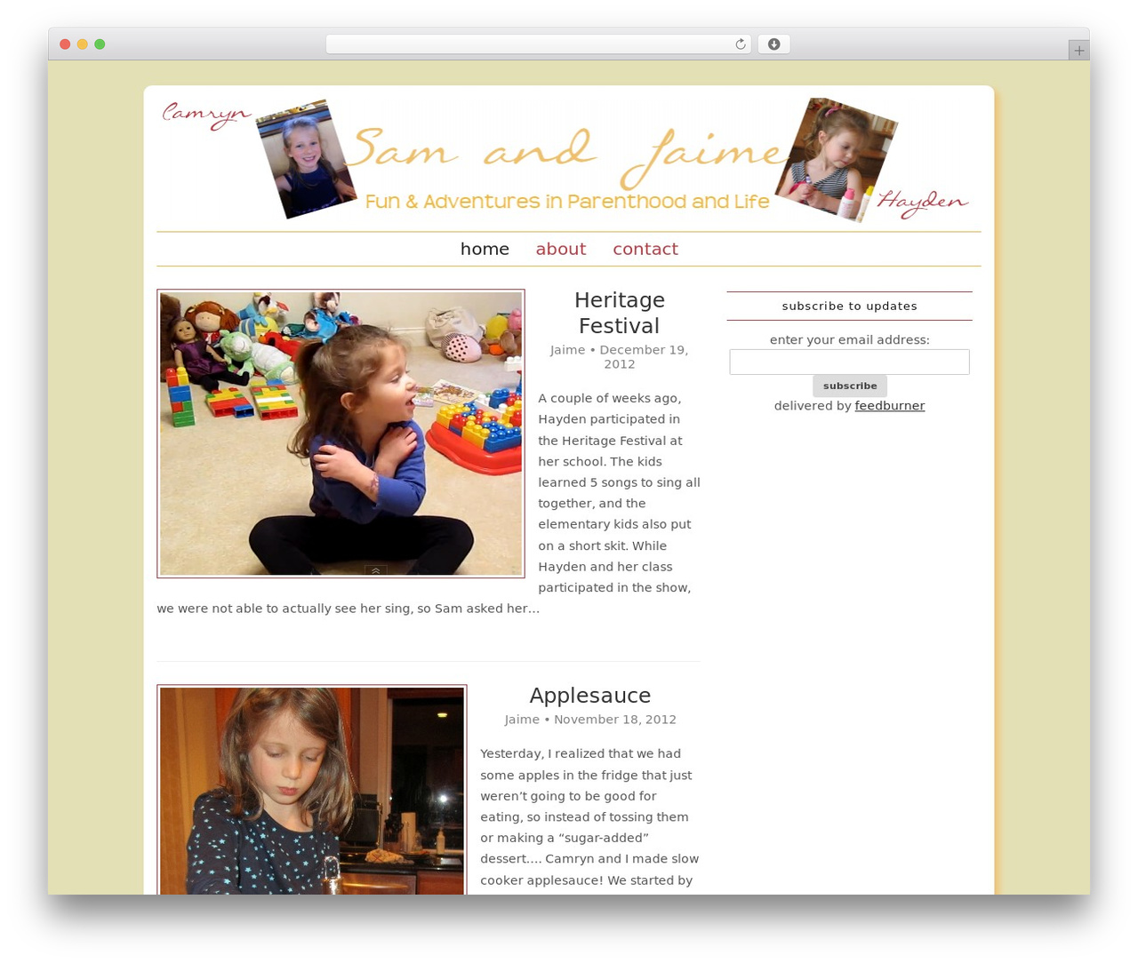 WordPress theme Headway Base - samandjaime.com